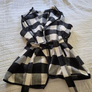 CJ Banks buffalo plaid vest